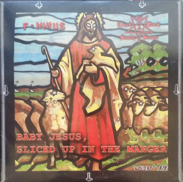 F-Minus / Crack Rock Steady Seven : Baby Jesus, Sliced Up In The Manger (10", Ltd, Num, Red)