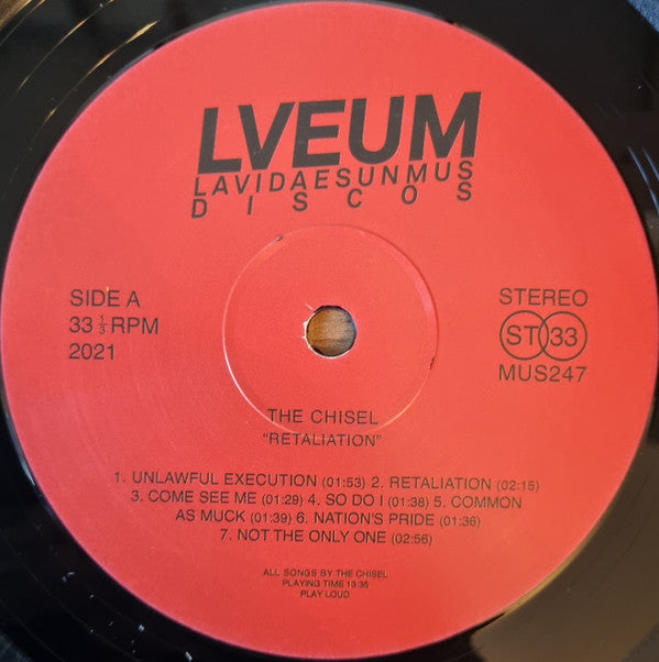 The Chisel : Retaliation (LP, Album, RP, Red)
