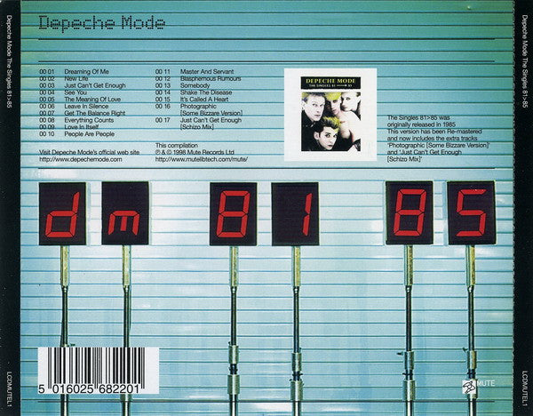 Depeche Mode : The Singles 81>85 (CD, Comp, RE, RM)