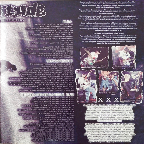 Magnitude (2) : To Whatever Fateful End (LP, Album, Ltd, RP, Pur)