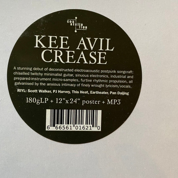 Kee Avil : Crease (LP, Album, Dlx)