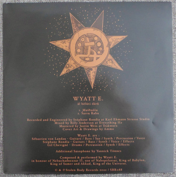 Wyatt E. : Āl Bēlūti Dārû (LP, Album, Ltd, Bla)