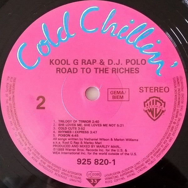 Kool G Rap & DJ Polo* : Road To The Riches (LP, Album)