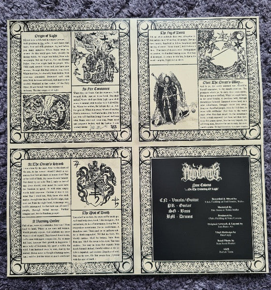 Nine Covens : ...On The Dawning Of Light (LP, Album, Ltd, RE, Whi)