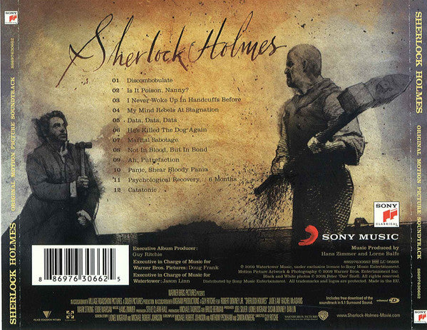 Hans Zimmer : Sherlock Holmes (Original Motion Picture Soundtrack) (CD, Album, Enh)