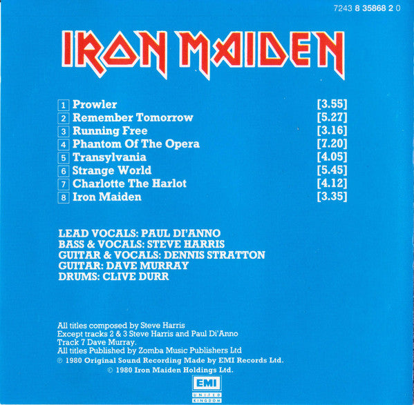 Iron Maiden : Iron Maiden (CD, Album, RE + CD, Comp + Ltd)
