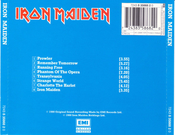 Iron Maiden : Iron Maiden (CD, Album, RE + CD, Comp + Ltd)