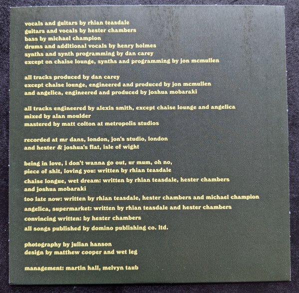 Wet Leg : Wet Leg (CD, Album)