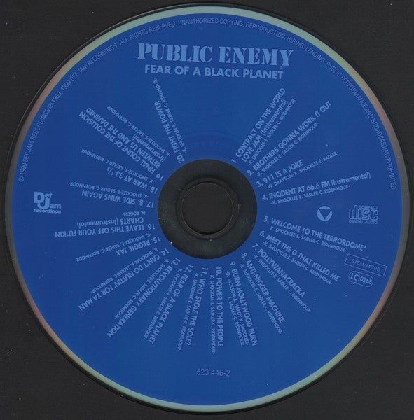 Public Enemy : Fear Of A Black Planet (CD, Album, RE)