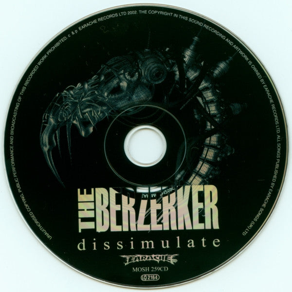 The Berzerker : Dissimulate (CD, Album, Doc)