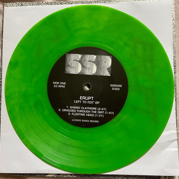 Erupt (7) : Left To Rot (7", EP, Ltd, Gre)
