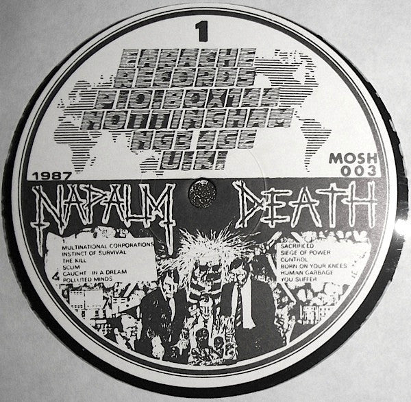 Napalm Death : Scum (LP, Album, RP, Gre)