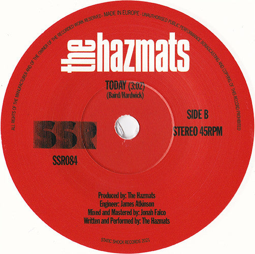 The Hazmats : Empty Rooms (7", Ltd, Whi)