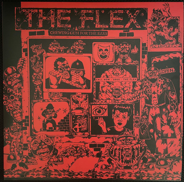 The Flex (3) : Chewing Gum For The Ears (LP, Album, Red)
