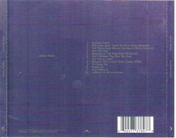 James Blake : Assume Form (CD, Album)
