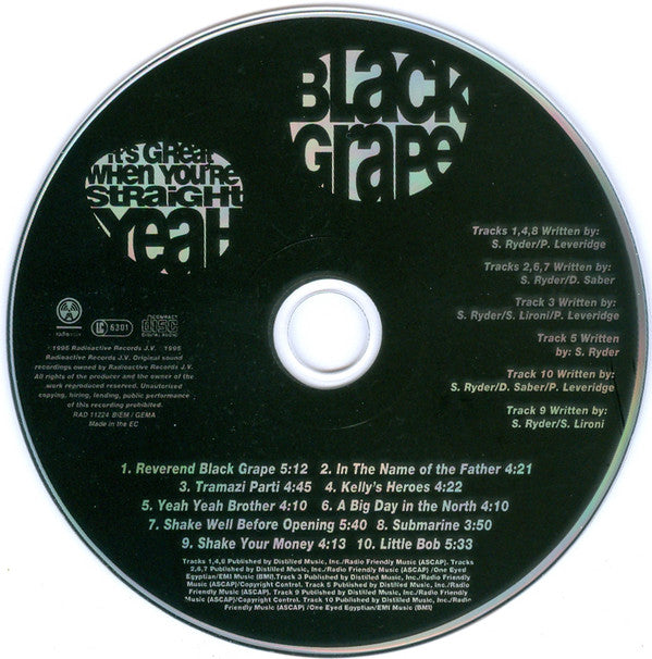 Black Grape : It's Great When You're Straight...Yeah (CD, Album)