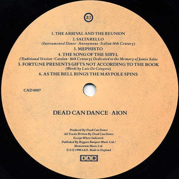 Dead Can Dance : Aion (LP, Album)