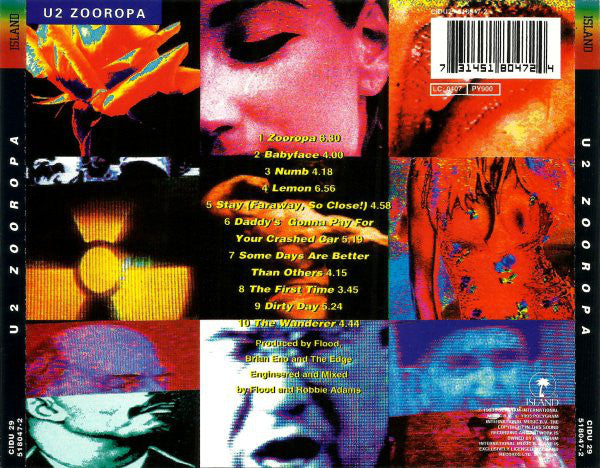 U2 : Zooropa (CD, Album)