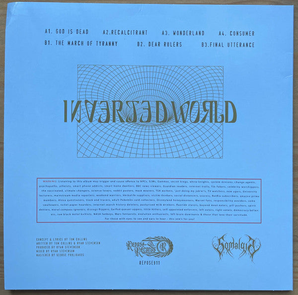Somalgia : Inverted World (LP, Album, Blu)