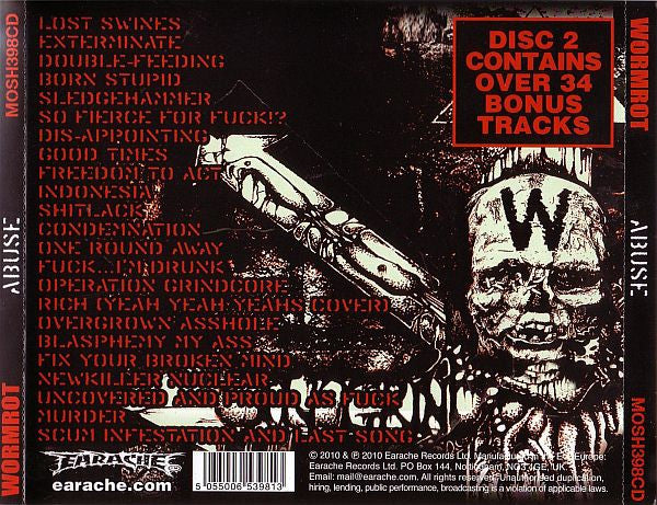 Wormrot : Abuse (2xCD, Album, RE)