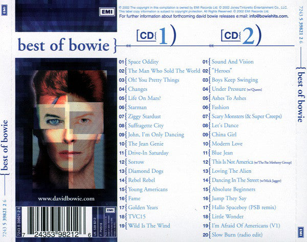 Bowie* : Best Of Bowie (2xCD, Comp, RM)