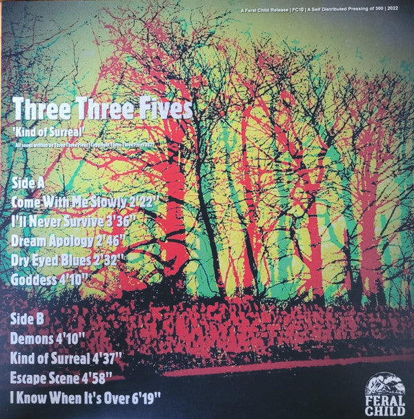 Three Three Fives : Kind Of Surreal (LP, Album, Gre)