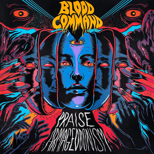 Blood Command : Praise Armageddonism (LP, Album, Ltd, Ora)
