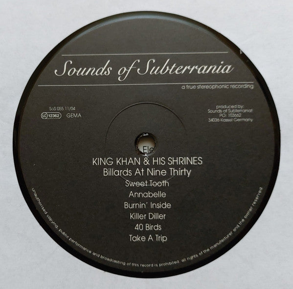 The Dirtbombs / King Khan & His Shrines : Billiards At Nine Thirty (LP)