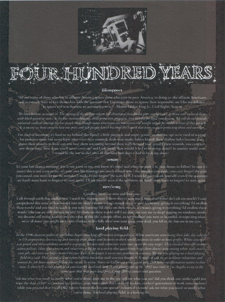 Four Hundred Years : Suture (12", Album)