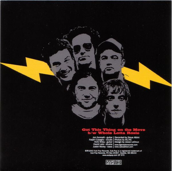 Rye Coalition : Got This Thing On The Move b/w Whole Lotta Rosie (7", Single, Ltd, Blu)