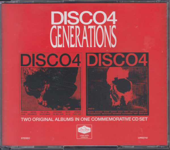 HEALTH (2) : Disco4 Generations (CD, Album + CD, Album + Comp, RE)