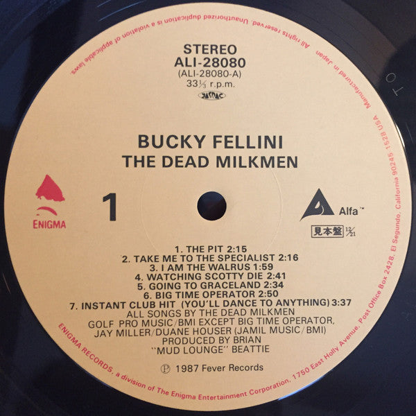 The Dead Milkmen : Bucky Fellini (LP, Album)