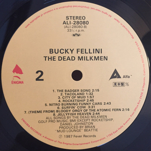 The Dead Milkmen : Bucky Fellini (LP, Album)