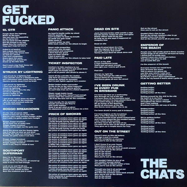 The Chats (2) : Get Fucked (LP, Album, Ltd, Pin)