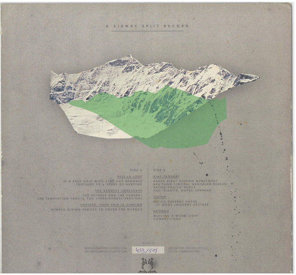 Suis La Lune / The Saddest Landscape / Captain, Your Ship Is Sinking / Kias Fansuri / Isaïah / Adorno : Connections Part 2 (A Sixway Split Record) (12", EP, Num, Gre)