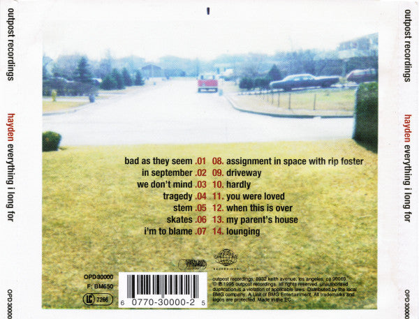 Hayden : Everything I Long For (CD, Album)