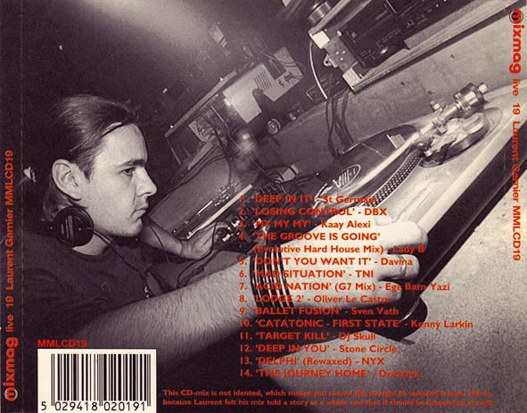 Laurent Garnier : Mixmag Live Volume 19 (CD, Mixed)
