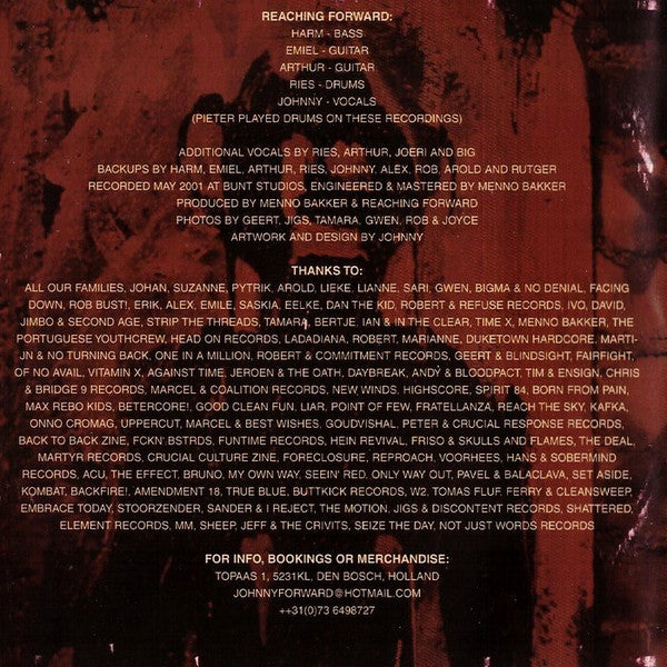 Reaching Forward : Burning The Lies (CD, Album)