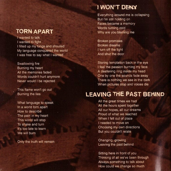 Reaching Forward : Burning The Lies (CD, Album)