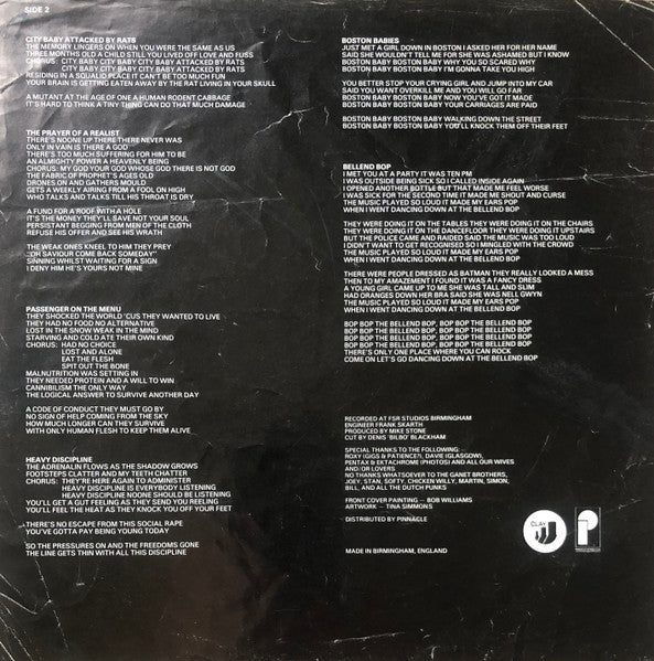 Charged G.B.H* : City Baby Attacked By Rats (LP, Album, Bla)