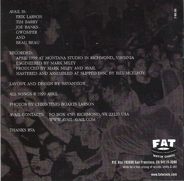 AVAIL : 100 Times (CD, EP)