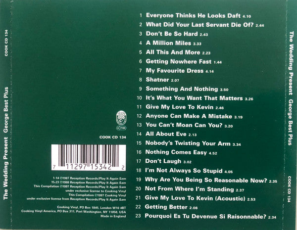 The Wedding Present : George Best Plus (CD, Album, RE, Son)