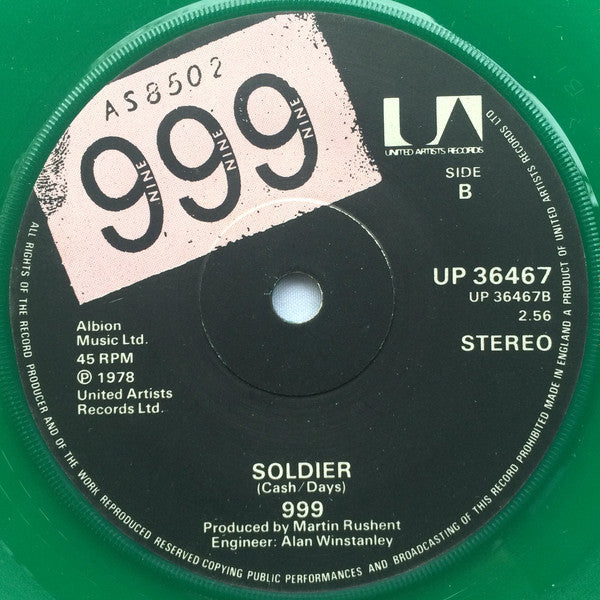 999 : Homicide (7", Single, Gre)
