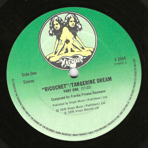 Tangerine Dream : Ricochet (LP, Album, RE)