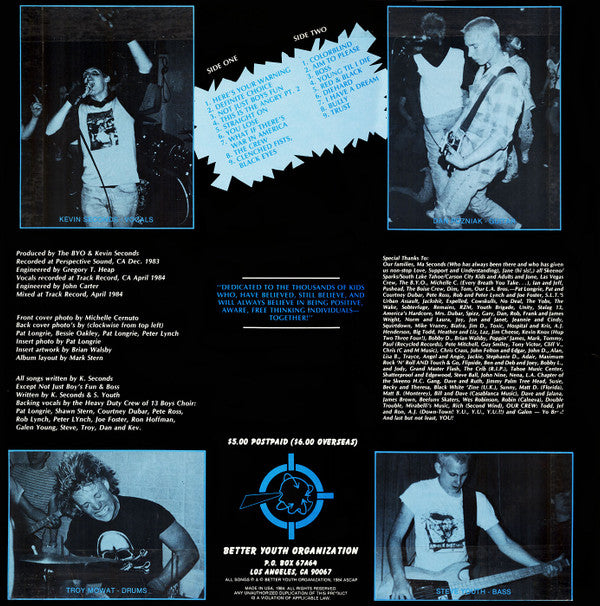 7 Seconds : The Crew (LP, Album, RP, 180)