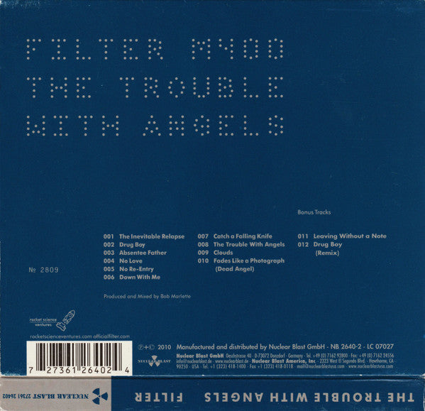 Filter (2) : The Trouble With Angels (CD, Album, Ltd, O-C)