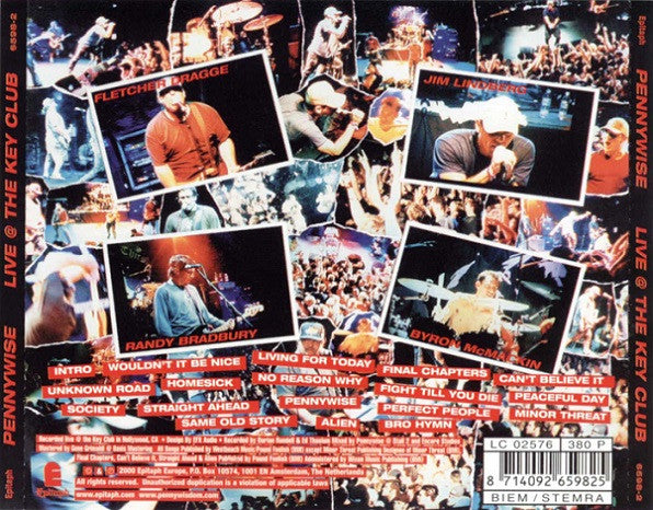 Pennywise : Live @ The Key Club (CD, Album)