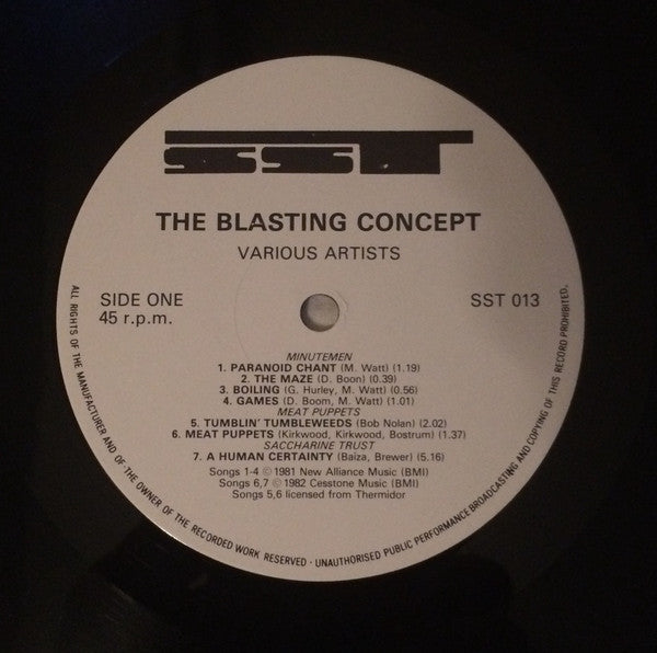 Various : The Blasting Concept (LP, Comp)