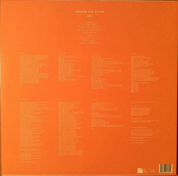 Sharon Van Etten : Epic (LP, Album)