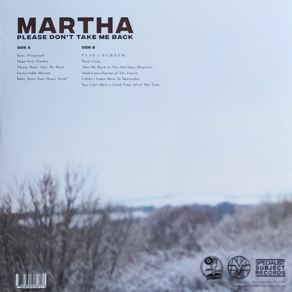 Martha (13) : Please Don't Take Me Back (LP, Album, Ltd, Che)